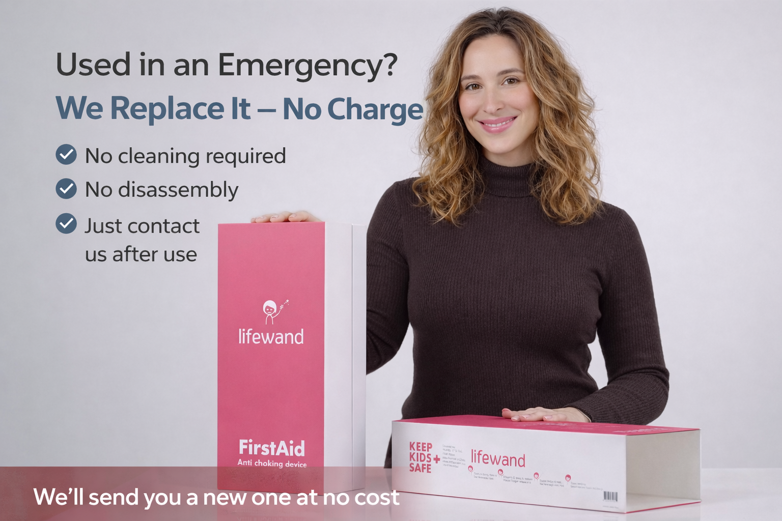 Used in an emergency? We replace it free of charge.